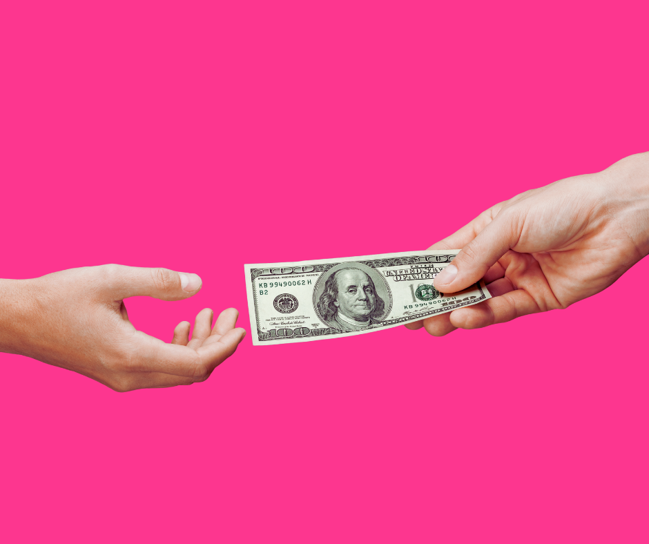 Photo of Someone paying another person