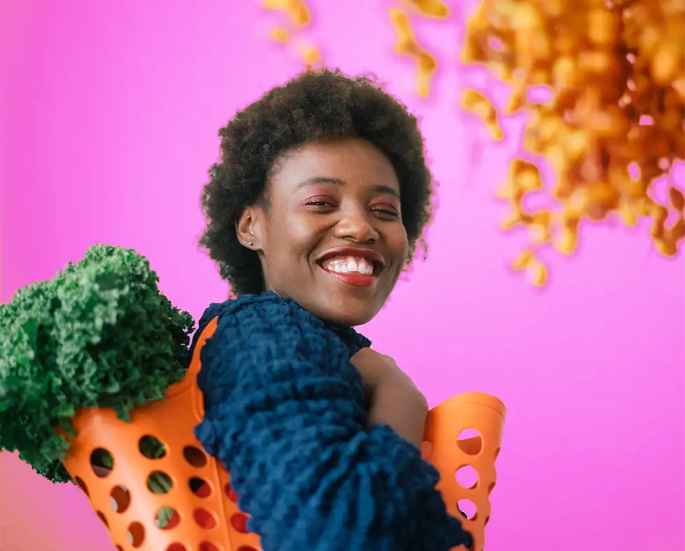 Photo of a woman customer